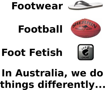 Footwear, Football, Foot Fetish: In Australia, we do things differently...